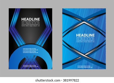 Presentation of Poster flyer design editable vector illustration
