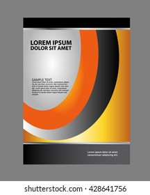 Presentation of Poster flyer design editable vector illustration
