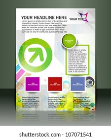 Presentation of Poster/flyer design content background. editable vector illustration