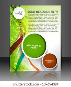 Presentation of Poster/flyer design content background. editable vector illustration