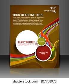 Presentation of Poster/flyer design content background. editable vector illustration