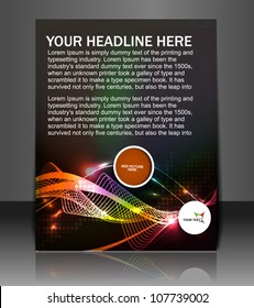 Presentation of Poster/flyer design content background. editable vector illustration