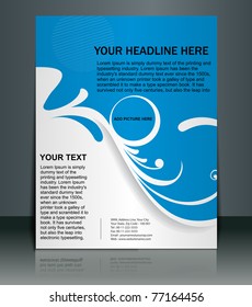 Presentation Of Poster/flyer Design Content Background. Editable Vector Illustration