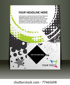 Presentation of Poster/flyer design content background. editable vector illustration