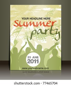 Presentation of Poster/flyer design content background. editable vector illustration