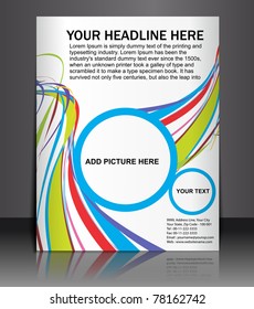 Presentation of Poster/flyer design content background. editable vector illustration