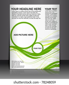 Presentation of Poster/flyer design content background. editable vector illustration