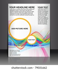 Presentation of Poster/flyer design content background. editable vector illustration
