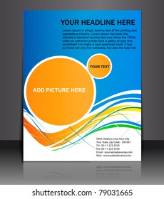 Presentation of Poster/flyer design content background. editable vector illustration