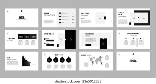 presentation PowerPoint design template layout vector illustrator