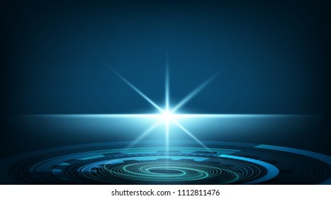 Presentation Projector Technology Background,Hi-tech Digital and Communication Concept design,Free Space For text in put,Vector illustration.