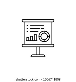 Presentation, recruitment icon. Element of recruitment thin line icon