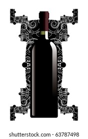 A presentation of a red wine.