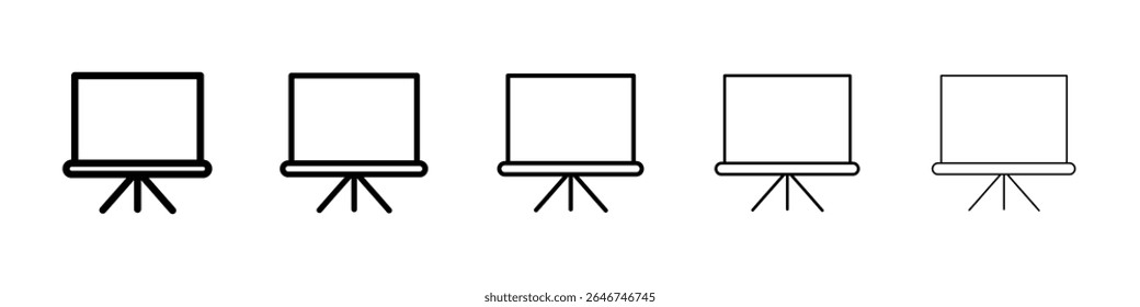 Conceito do ícone da tela da apresentação. design gráfico, logotipo, Web, UI.