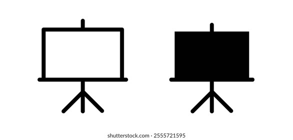 Presentation screen icons for web ui designs