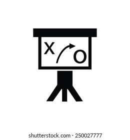 Presentation sign icon