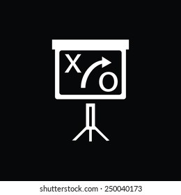 presentation sign icon
