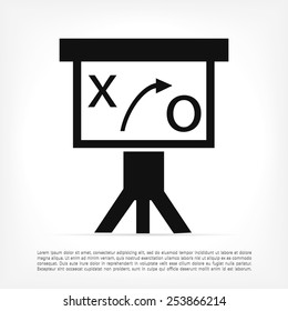 Presentation sign icon