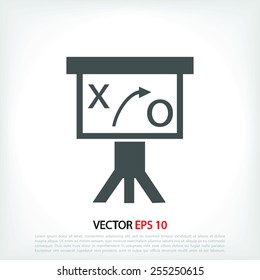 Presentation sign icon
