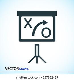 presentation sign icon 