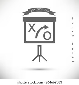 presentation sign icon
