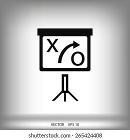 presentation sign icon