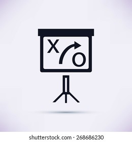 presentation sign icon