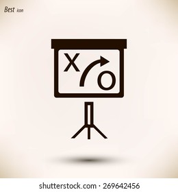 presentation sign icon