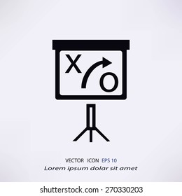 presentation sign icon