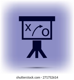 Presentation sign icon