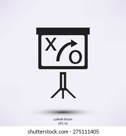 presentation sign icon