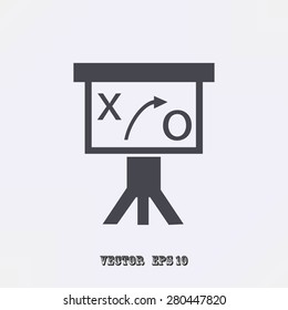 Presentation sign icon