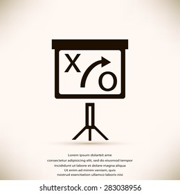 presentation sign icon