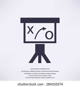Presentation sign icon
