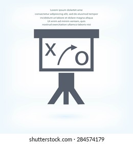 Presentation sign icon