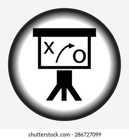 Presentation sign icon