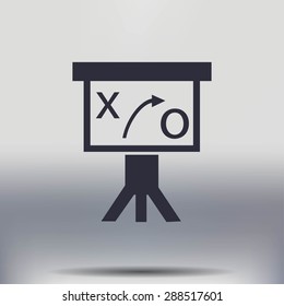 Presentation sign icon