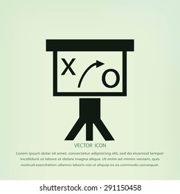 Presentation sign icon