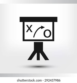 Presentation sign icon