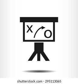 Presentation sign icon