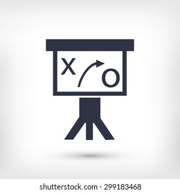 Presentation sign icon