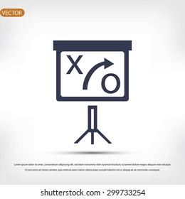 presentation sign icon