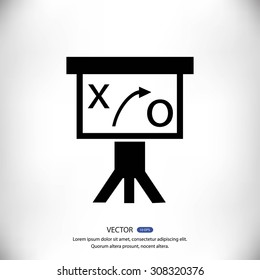 Presentation sign icon
