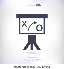 Presentation sign icon