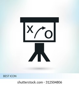 Presentation sign icon