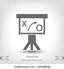 Presentation sign icon