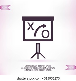presentation sign icon