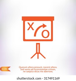 presentation sign icon