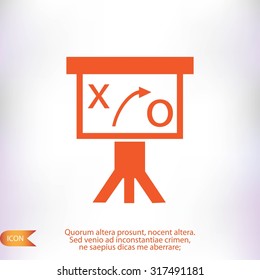 Presentation sign icon