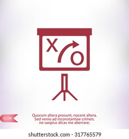 presentation sign icon